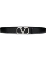 Valentino Garavani ceinture VLogo Signature en cuir - Noir - thumbnail