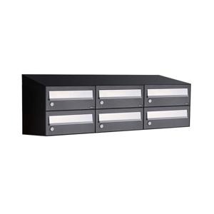 Allux Hive Set 3-Breed, 2-Hoog Met Dak Zwart - 40030070_3x2d