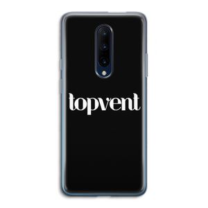 Topvent Zwart: OnePlus 7 Pro Transparant Hoesje