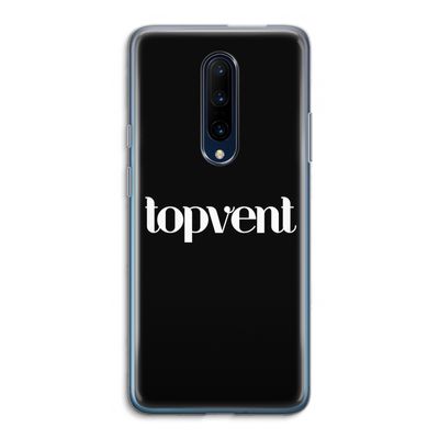 Topvent Zwart: OnePlus 7 Pro Transparant Hoesje