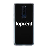 Topvent Zwart: OnePlus 7 Pro Transparant Hoesje