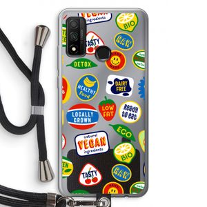 Fruitsticker: Huawei P Smart (2020) Transparant Hoesje met koord