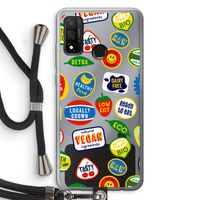 Fruitsticker: Huawei P Smart (2020) Transparant Hoesje met koord
