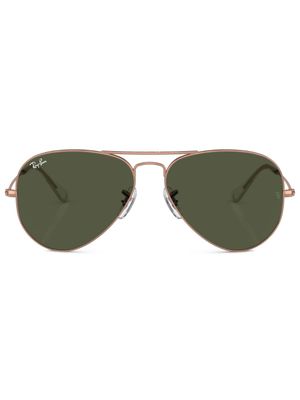 Ray-Ban lunettes de soleil teintées à monture pilotes - Or