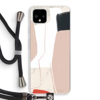 Lava: Pixel 4 XL Transparant Hoesje met koord