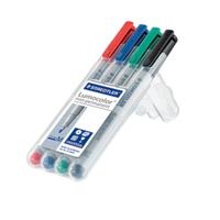 Staedtler Foliestift Lumocolor M non-permanent 315 315 WP4 Blauw, Groen, Rood, Zwart - thumbnail