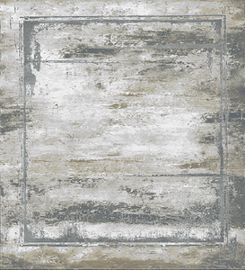 Vloerkleed Craft lijstmotef abstract Grijs/Goud -120 x 170 cm