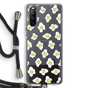 Spiegeleitjes: Sony Sony Xperia 10 III Transparant Hoesje met koord