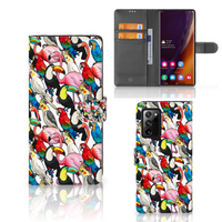 Samsung Galaxy Note20 Ultra Telefoonhoesje met Pasjes Birds - thumbnail