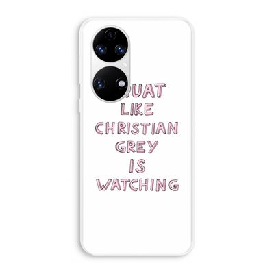 Christian Grey: Huawei P50 Transparant Hoesje