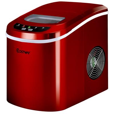 Aanrecht Ijsmachine 9 Kogelblokjes Klaar in 6-13 Minuten 12kg/24 uur 2,2L Draagbare Elektrische Ijsmachine met Schep en Mandje