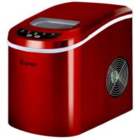 Aanrecht Ijsmachine 9 Kogelblokjes Klaar in 6-13 Minuten 12kg/24 uur 2,2L Draagbare Elektrische Ijsmachine met Schep en Mandje
