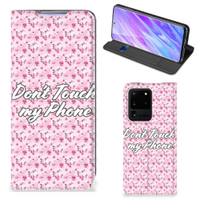 Samsung Galaxy S20 Ultra Design Case Flowers Pink DTMP - thumbnail