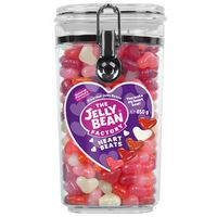 Jelly Bean Factory - Hearts Jar 650 Gram 6 Stuks