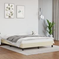 Bedframe kunstleer crmekleurig 140x200 cm Bedframe kunstleer crmekleurig 140x200 cm