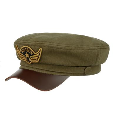 Stetson Peabody Fishermans Cap Olive-57