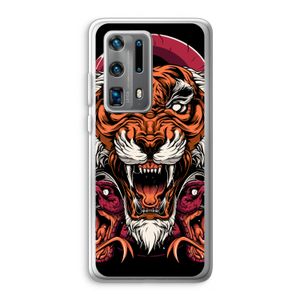 Tiger and Rattlesnakes: Huawei P40 Pro Plus Transparant Hoesje