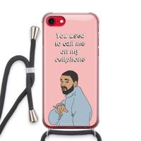 Hotline bling: iPhone SE 2020 Transparant Hoesje met koord