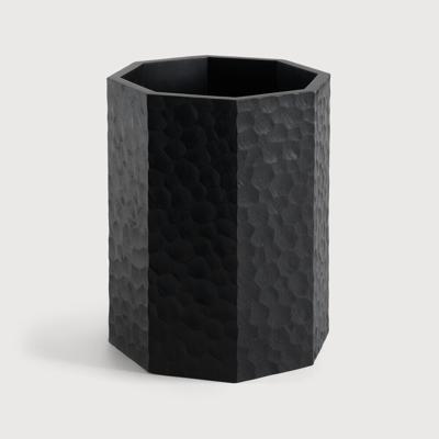 Ethnicraft Prullenbak 'Chopped' Mahoniehout, kleur Zwart