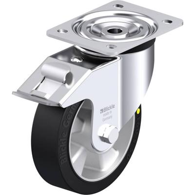 Blickle L-ALEV 160K-FI-EL Plaatstalen zwenkwiel Wieldiameter: 160 mm Draagvermogen (max.): 400 kg 1 stuk(s)