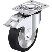 Blickle L-ALEV 160K-FI-EL Plaatstalen zwenkwiel Wieldiameter: 160 mm Draagvermogen (max.): 400 kg 1 stuk(s)