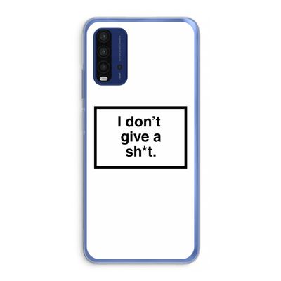 Don't give a shit: Xiaomi Redmi 9T Transparant Hoesje