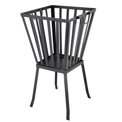 Esschert Design Vuurkorf - zwart - op poten - vierkant - 57 cm Esschert Design Vuurkorf - zwart - op poten - vierkant - 57 cm