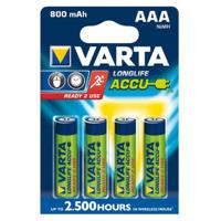 4 x AAA Varta Ready to use batterijen - 800mAh
