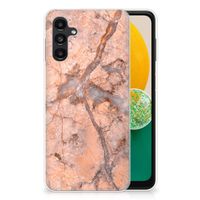 Samsung Galaxy A13 | A04s TPU Siliconen Hoesje Marmer Oranje