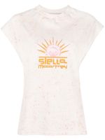 Stella McCartney t-shirt imprimé à mancherons - Blanc - thumbnail