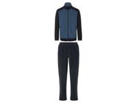 LIVERGY Heren fleece huispak (Blauw, XXL)