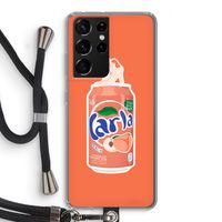 S(peach)less: Samsung Galaxy S21 Ultra Transparant Hoesje met koord