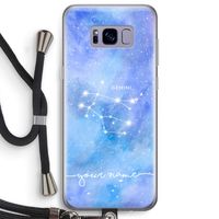 Sterrenbeeld - Licht: Samsung Galaxy S8 Plus Transparant Hoesje met koord