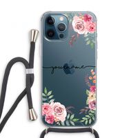 Rozen: iPhone 12 Pro Transparant Hoesje met koord