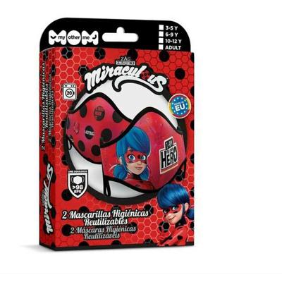 Hygiënisch en herbruikbaar gezichtsmasker gemaakt van stof My Other Me Ladybug Premium 6-9 jaar