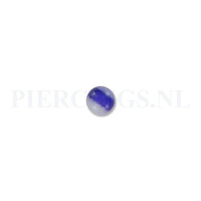 Balletje 1.6 mm acryl lichtblauw met band