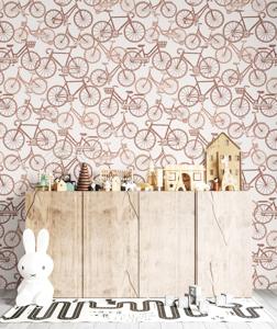 Behang Bikes Rol Roest