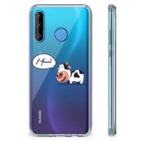 Huawei P30 Lite Stevig Bumper Hoesje Cow