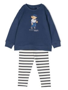 POLO RALPH LAUREN KIDS ensemble sweat-pantalon à logo - Bleu