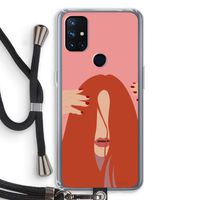 Woke up like this: OnePlus Nord N10 5G Transparant Hoesje met koord