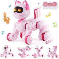 VEVOR RC Robot Kat Speelgoed Praten Dansen Touch Afstandsbediening 21x18x22cm