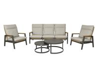 Qopps Yvori loungeset met Soman koffietafel set