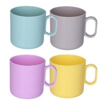 Plasticforte onbreekbare Drinkbekers - kunststof - 320 ml - 8x stuks - kinderen - mix kleuren