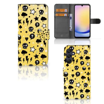 Telefoonhoesje met Naam Samsung Galaxy A25 Punk Geel Telefoonhoesje met Naam Samsung Galaxy A25 Punk Geel