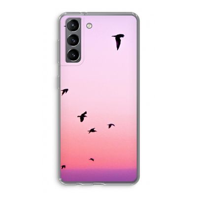 Fly away: Samsung Galaxy S21 Transparant Hoesje