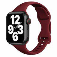 Sportbandje Slim Fit - Bordeaux - Geschikt voor Apple Watch 38mm / 40mm / 41mm