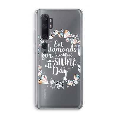 Diamonds: Xiaomi Mi Note 10 Transparant Hoesje