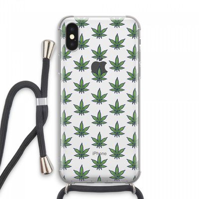 Weed: iPhone XS Max Transparant Hoesje met koord