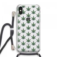 Weed: iPhone XS Max Transparant Hoesje met koord
