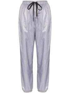 Natasha Zinko pantalon de jogging à taille haute - Gris